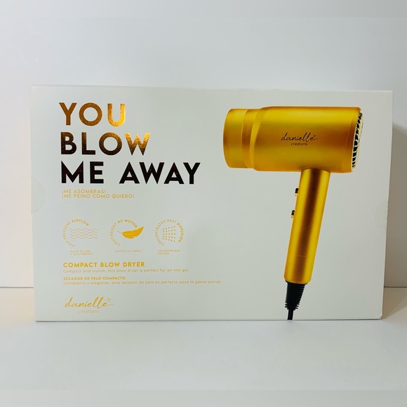 🆕 Danielle Creations lonic Gold Hair Blow Dryer With Adjustable Speed & Heat - Picture 5 of 7